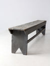antique painted farmhouse bench