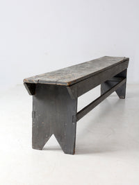 antique painted farmhouse bench