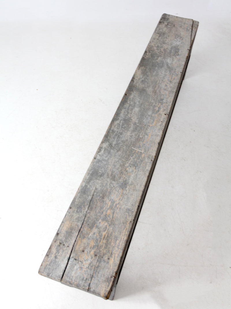 antique painted farmhouse bench