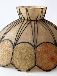 mid-century atomic fiberglass chandelier shade