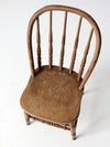 antique farmhouse Windsor spindle back chair