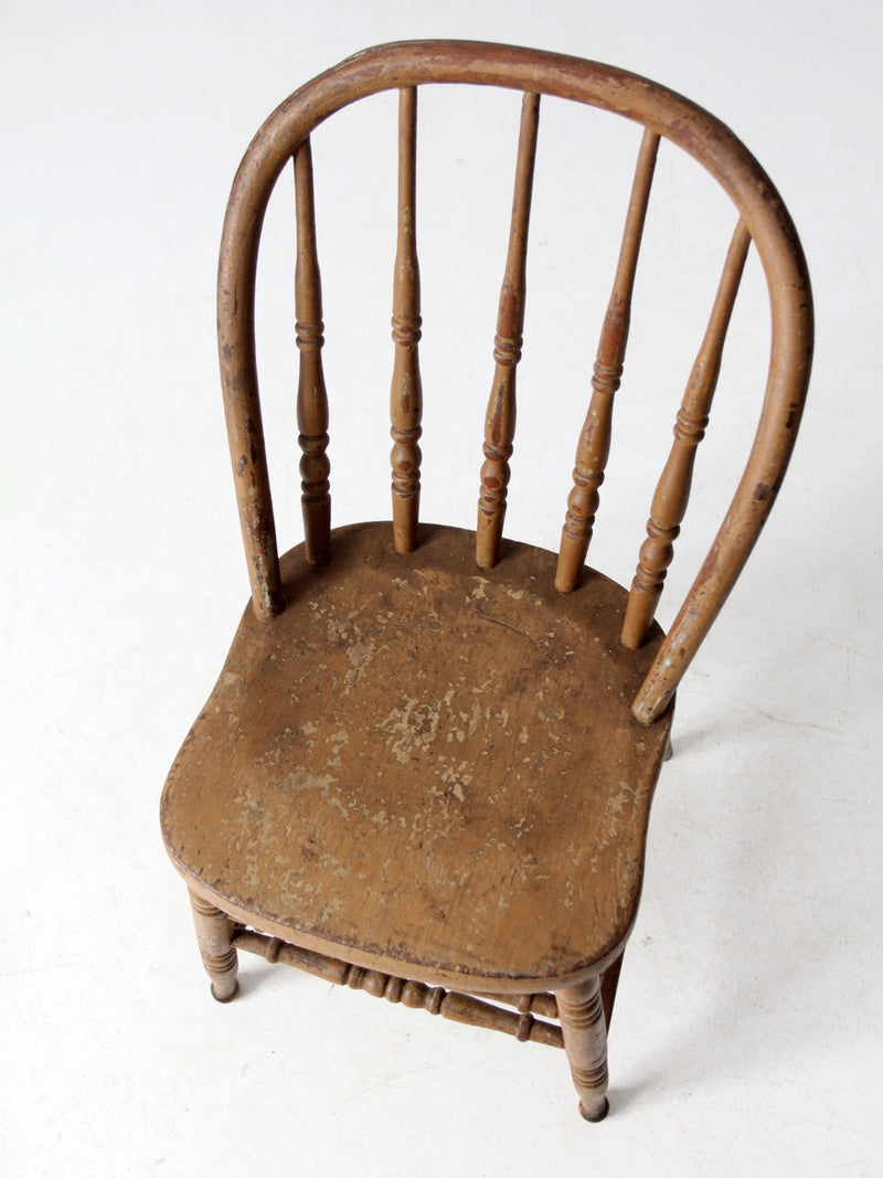 antique farmhouse Windsor spindle back chair