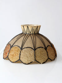 mid-century atomic fiberglass chandelier shade