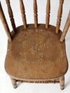 antique farmhouse Windsor spindle back chair