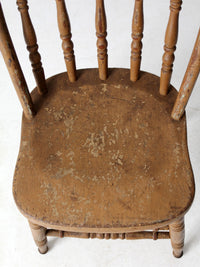 antique farmhouse Windsor spindle back chair