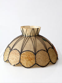 mid-century atomic fiberglass chandelier shade