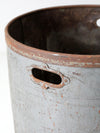 vintage industrial storage can on castors