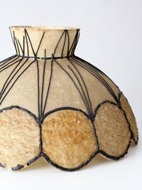 mid-century atomic fiberglass chandelier shade