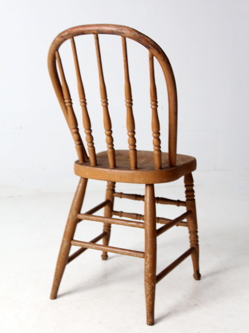 antique farmhouse Windsor spindle back chair