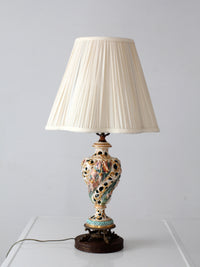 vintage Capodimonte style ceramic lamp