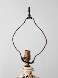 vintage Capodimonte style ceramic lamp