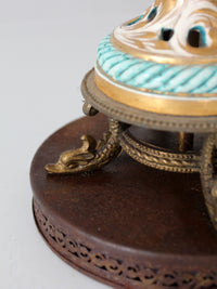 vintage Capodimonte style ceramic lamp