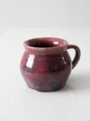 vintage studio pottery mug