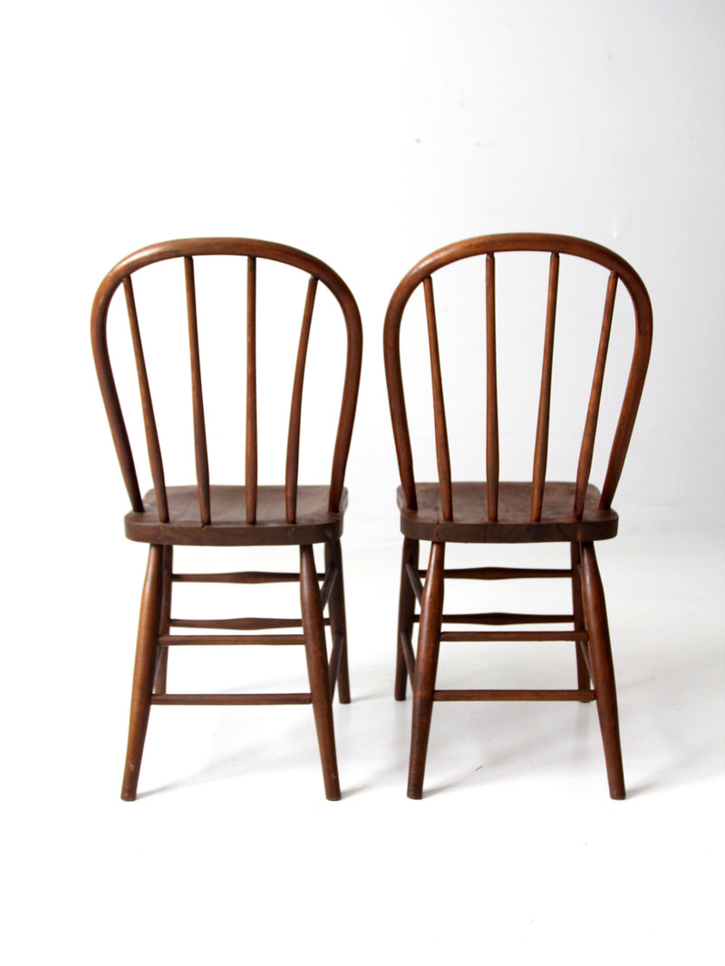 vintage spindle back dining chairs