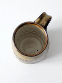 vintage handmade studio pottery mug