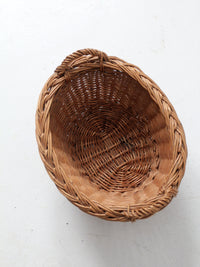 vintage woven harvest basket