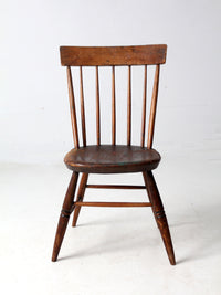 antique plank seat primitive farmhouse chair