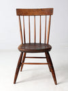 antique plank seat primitive farmhouse chair