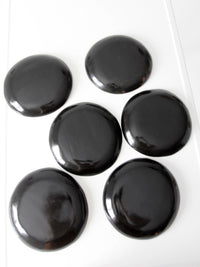 set of 6 Scandinavian rosemaling decorative plates
