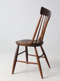 antique plank seat primitive farmhouse chair