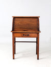 antique child's roll-top secretary desk