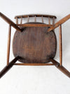 antique plank seat primitive farmhouse chair