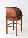 antique child's roll-top secretary desk