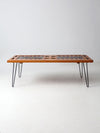 mid century backgammon game table coffee table