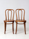 vintage bentwood chair pair