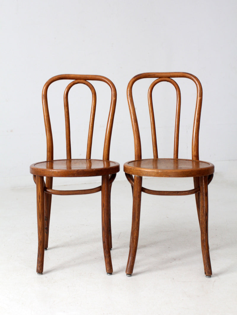 vintage bentwood chair pair