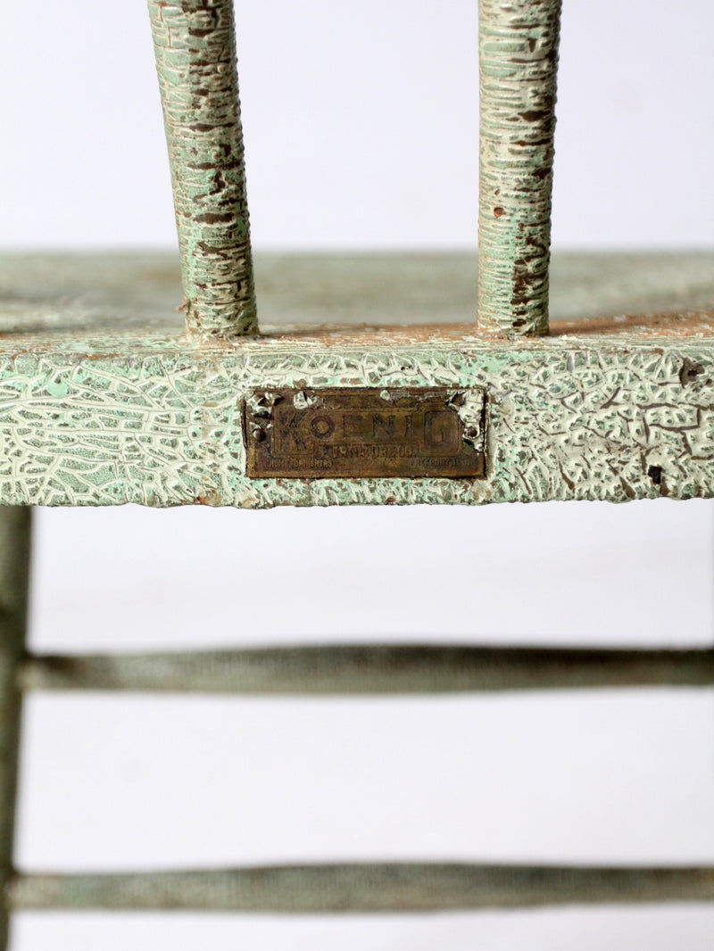 antique Koenig Furniture spindle back chair