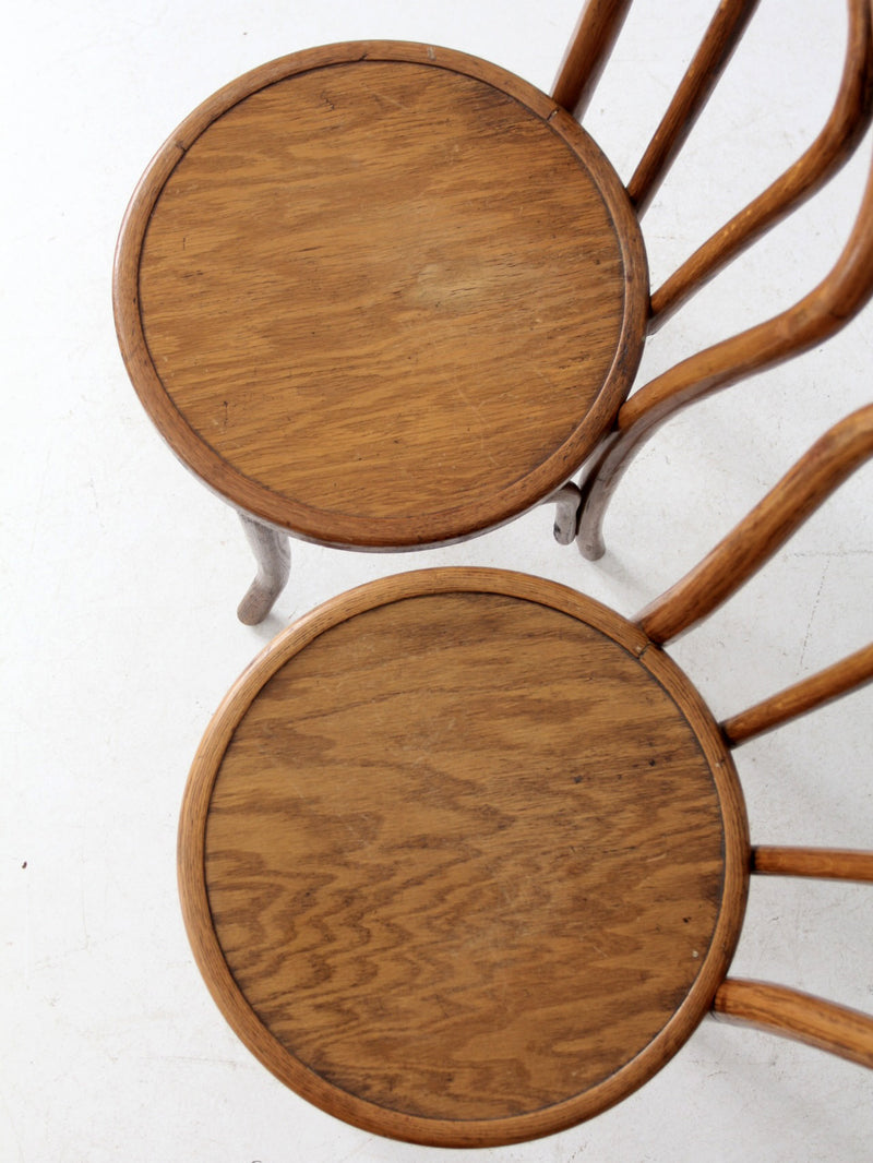 vintage bentwood chair pair