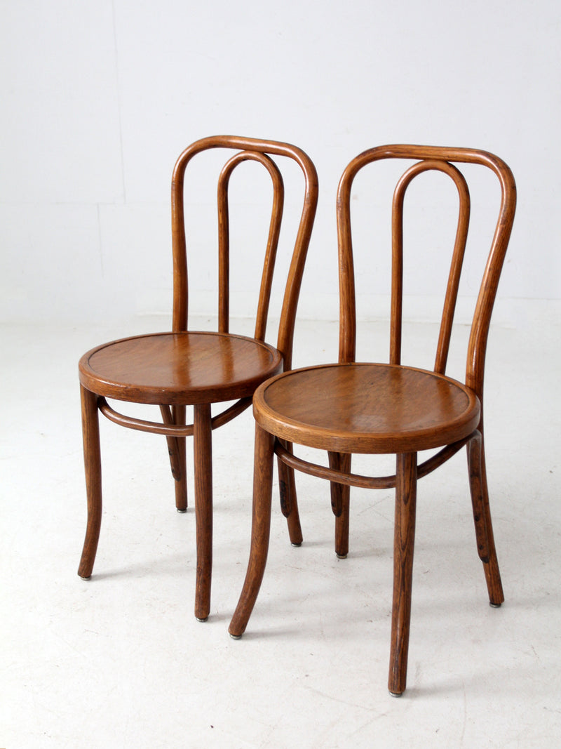 vintage bentwood chair pair