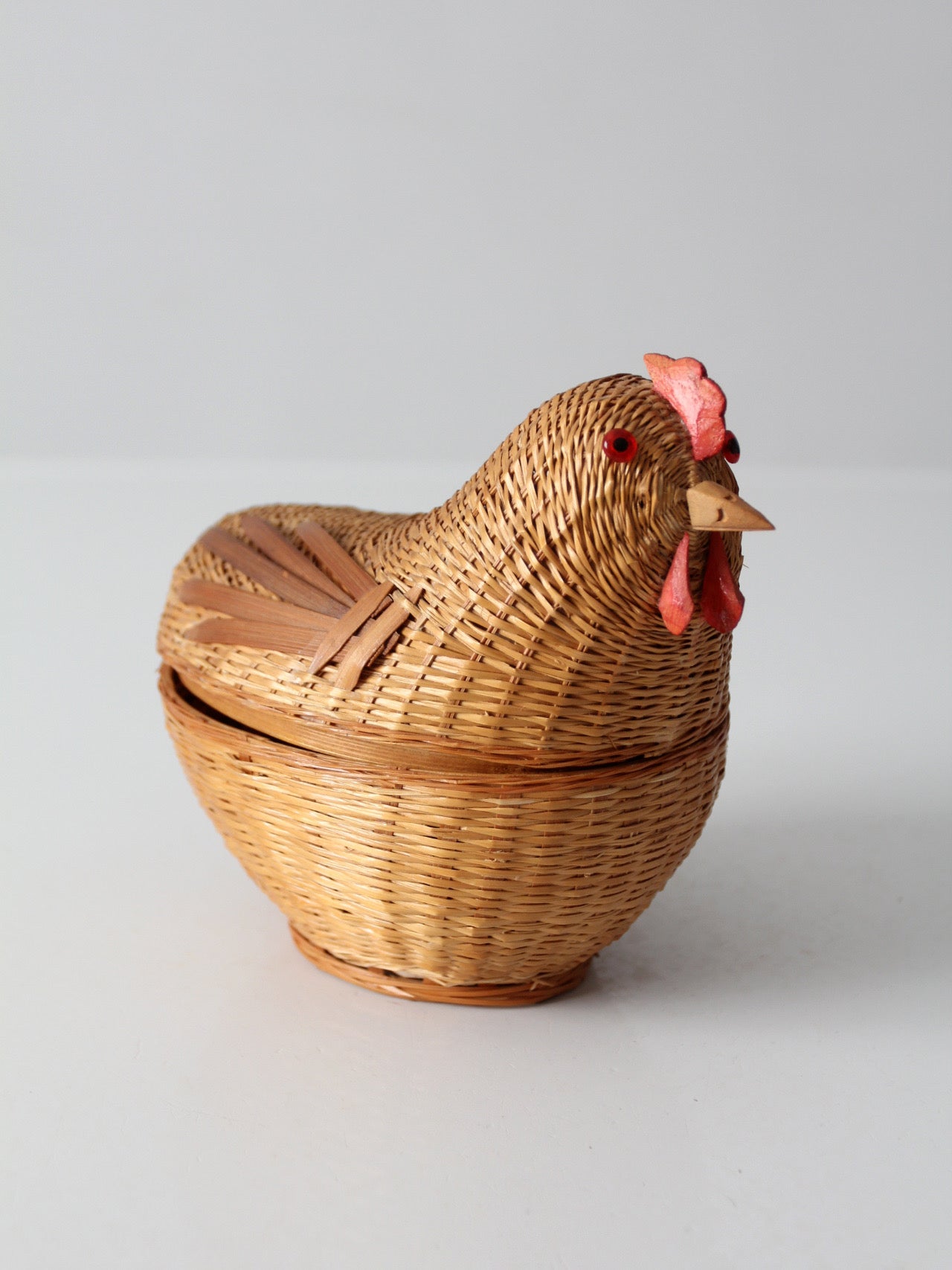 vintage wicker chicken basket