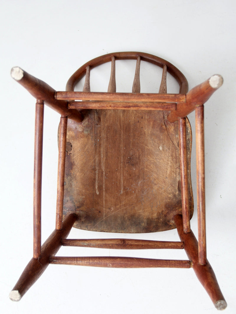 antique spindle back chair