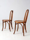 vintage bentwood chair pair