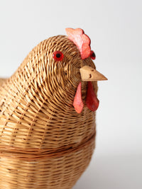 vintage wicker chicken basket