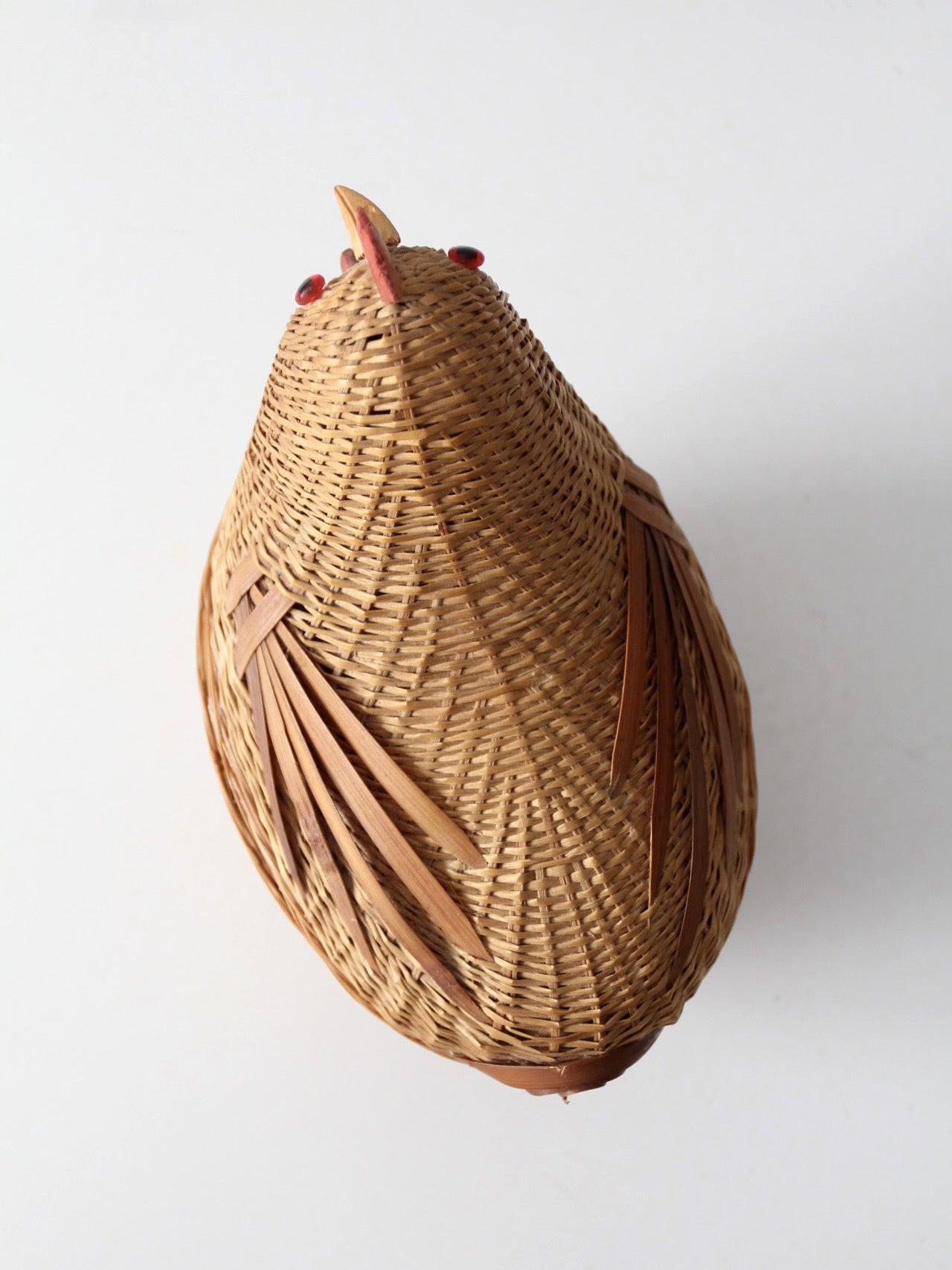 vintage wicker chicken basket