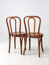 vintage bentwood chair pair
