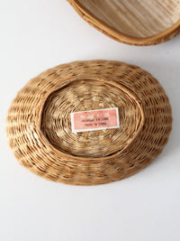vintage wicker chicken basket