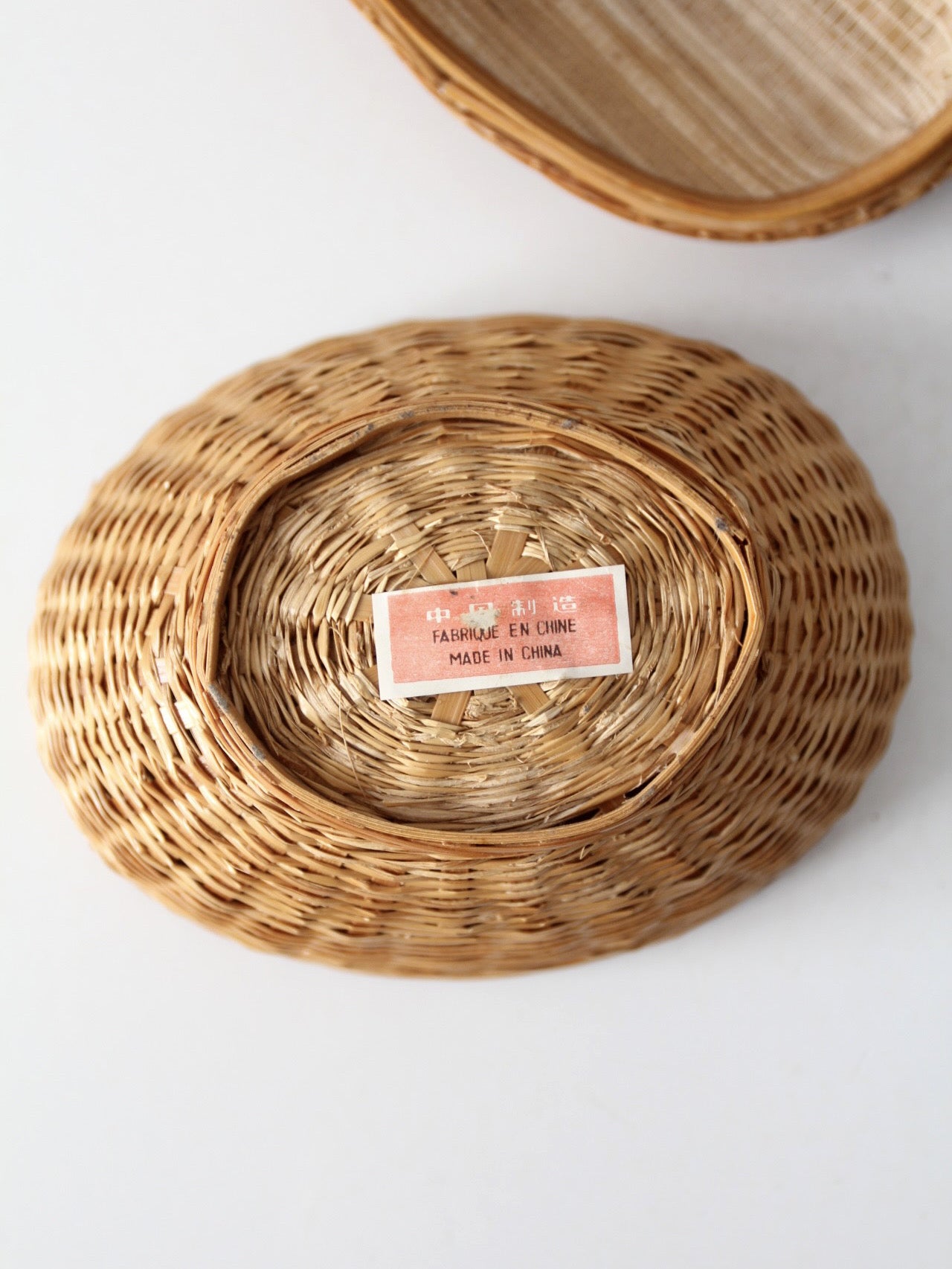 vintage wicker chicken basket