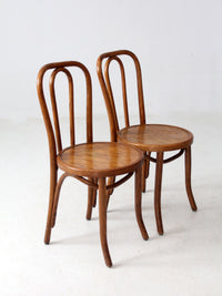 vintage bentwood chair pair