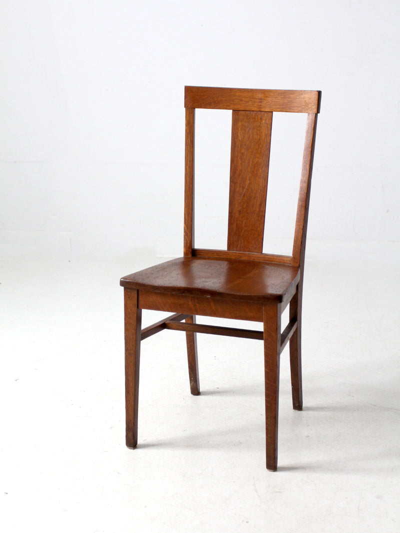 antique Mission style oak chair