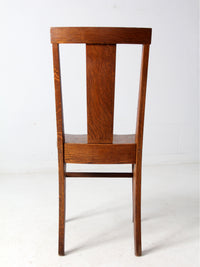 antique Mission style oak chair