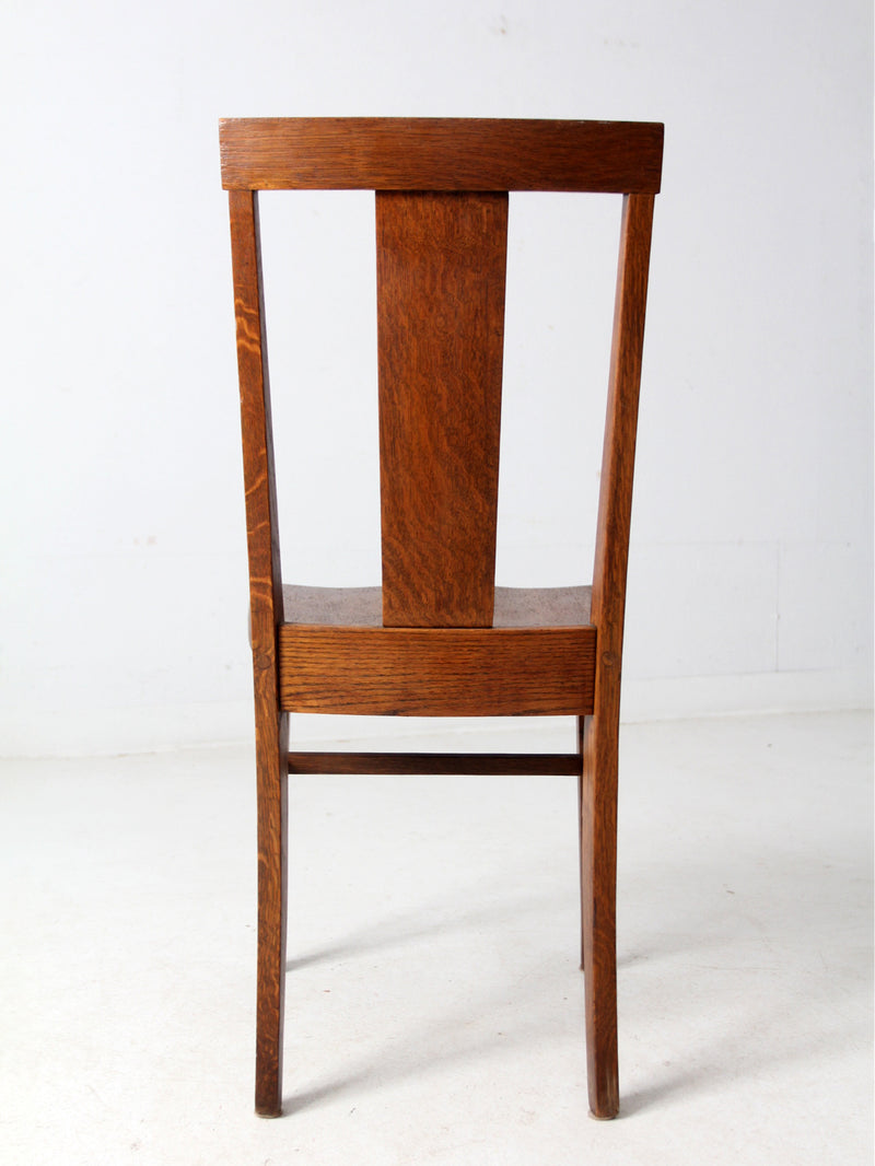 antique Mission style oak chair