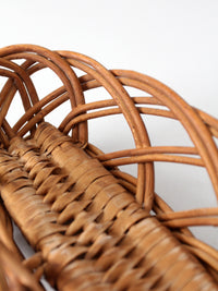 vintage French country wicker bread basket
