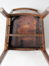 antique Mission style oak chair