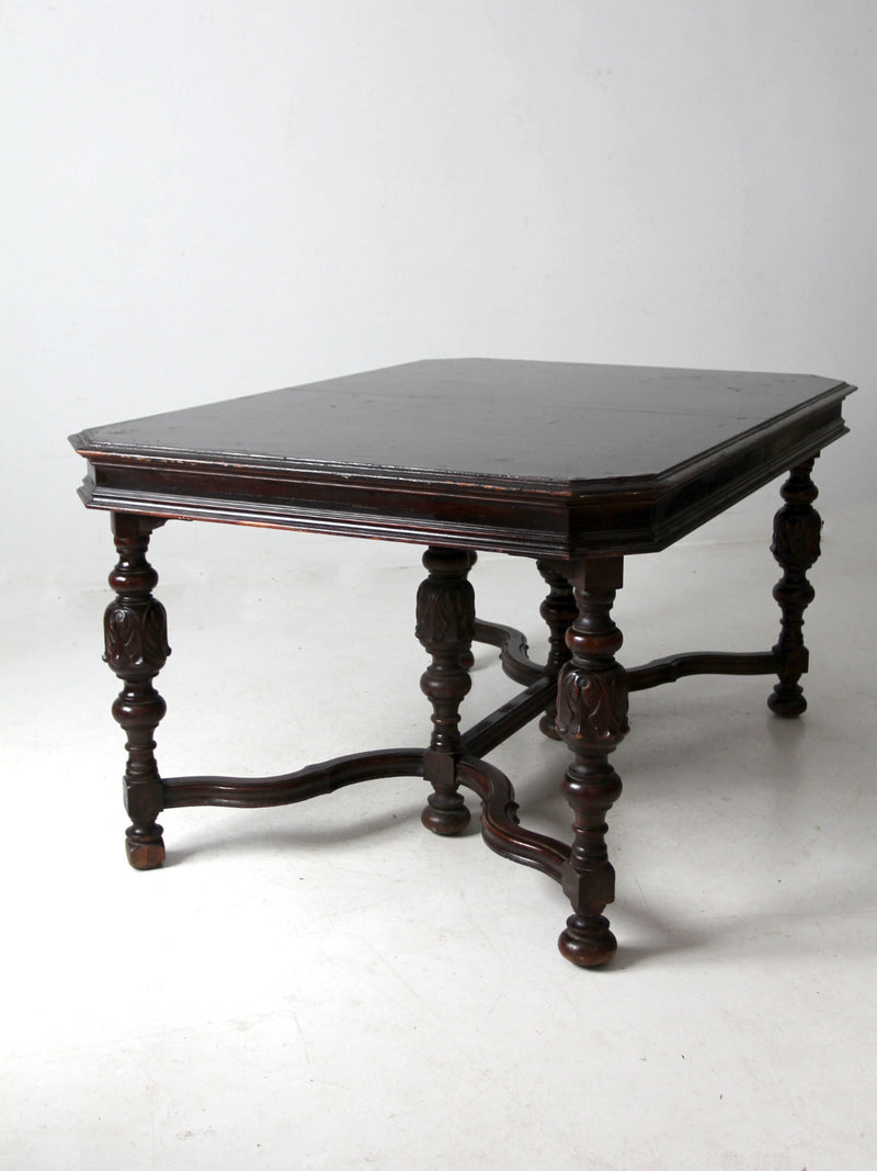 antique Jacobean Revival dining table