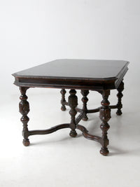 antique Jacobean Revival dining table