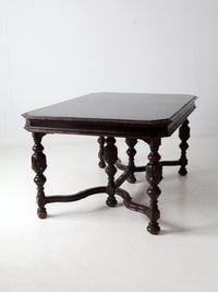 antique Jacobean Revival dining table